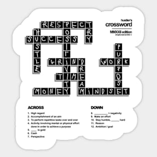 CROSSWORD Sticker